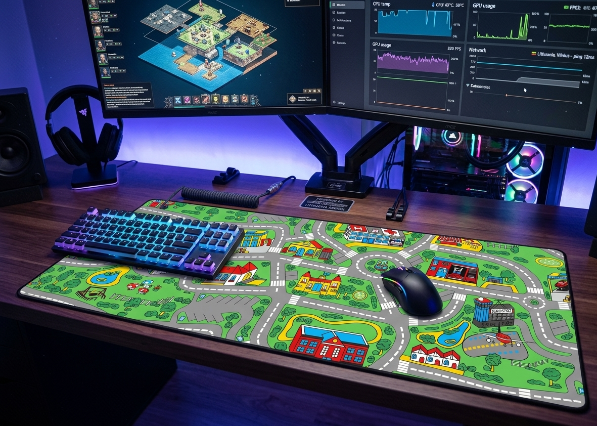 PixelPath City MousePad